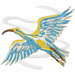 Stork Embroidery Design 1